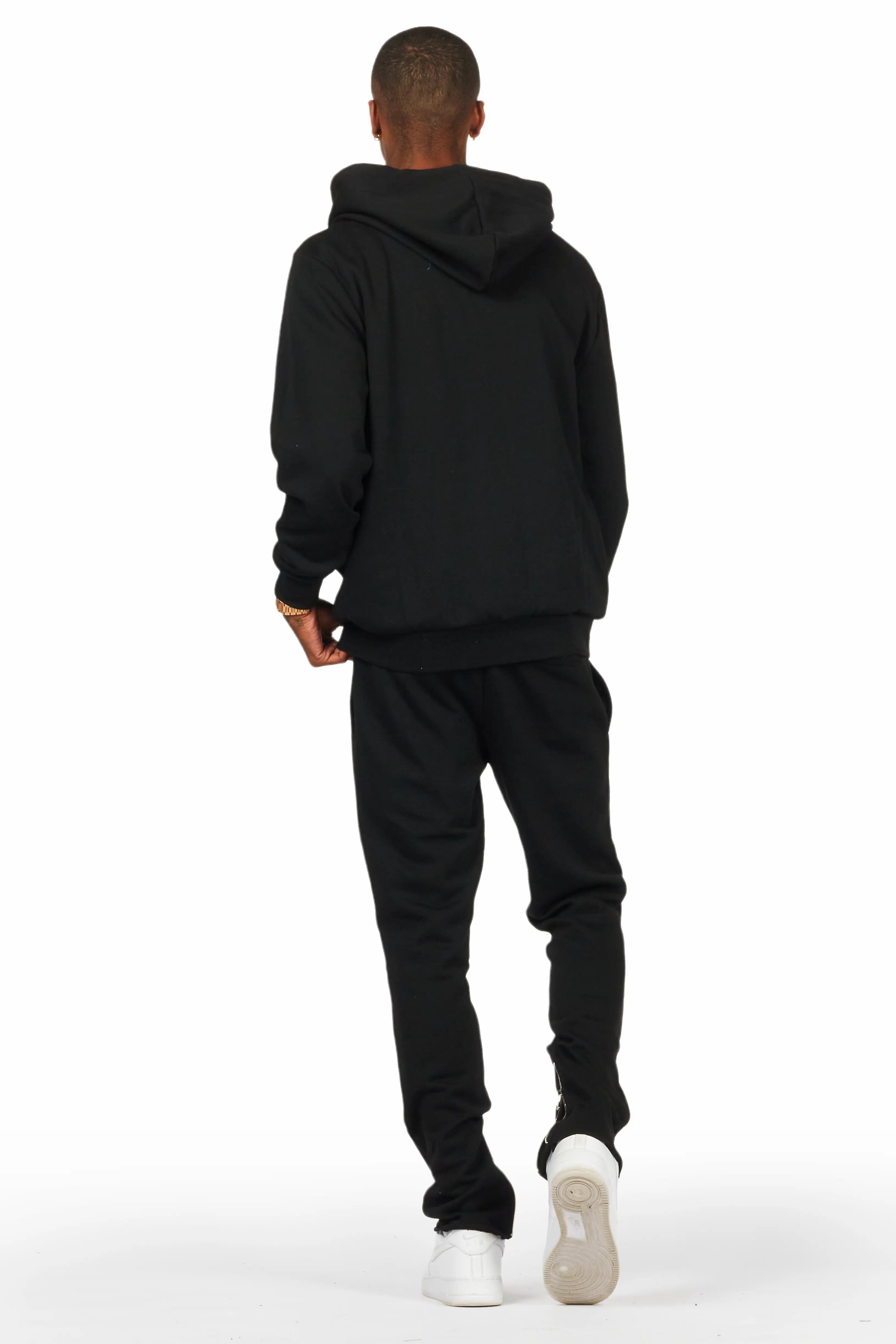 Raffer Black Slim Fit Track Set