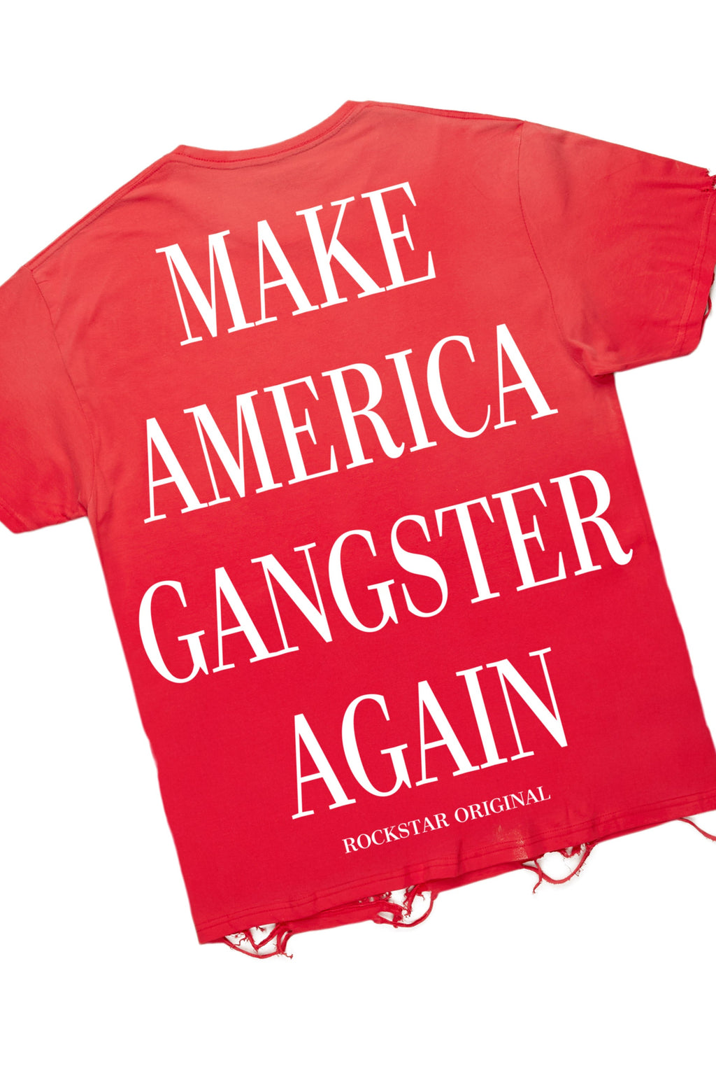 Drako Red/White Oversized Graphic T-Shirt/Dag Stacked Flare Jean Set