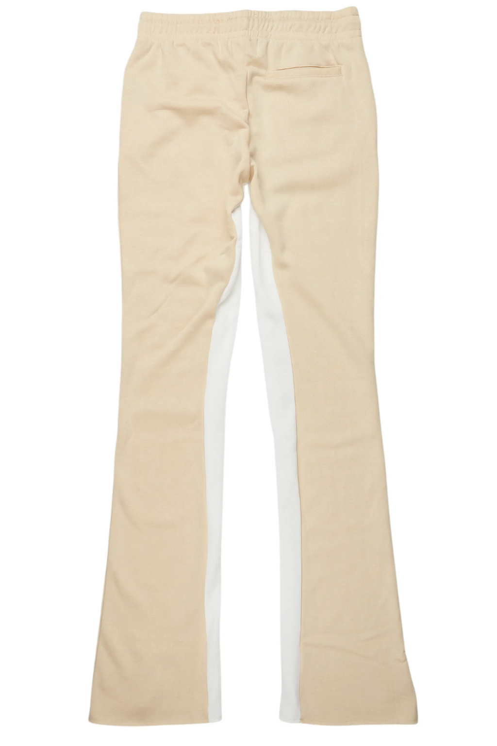 Uko Beige Stacked Baggy Track Pant