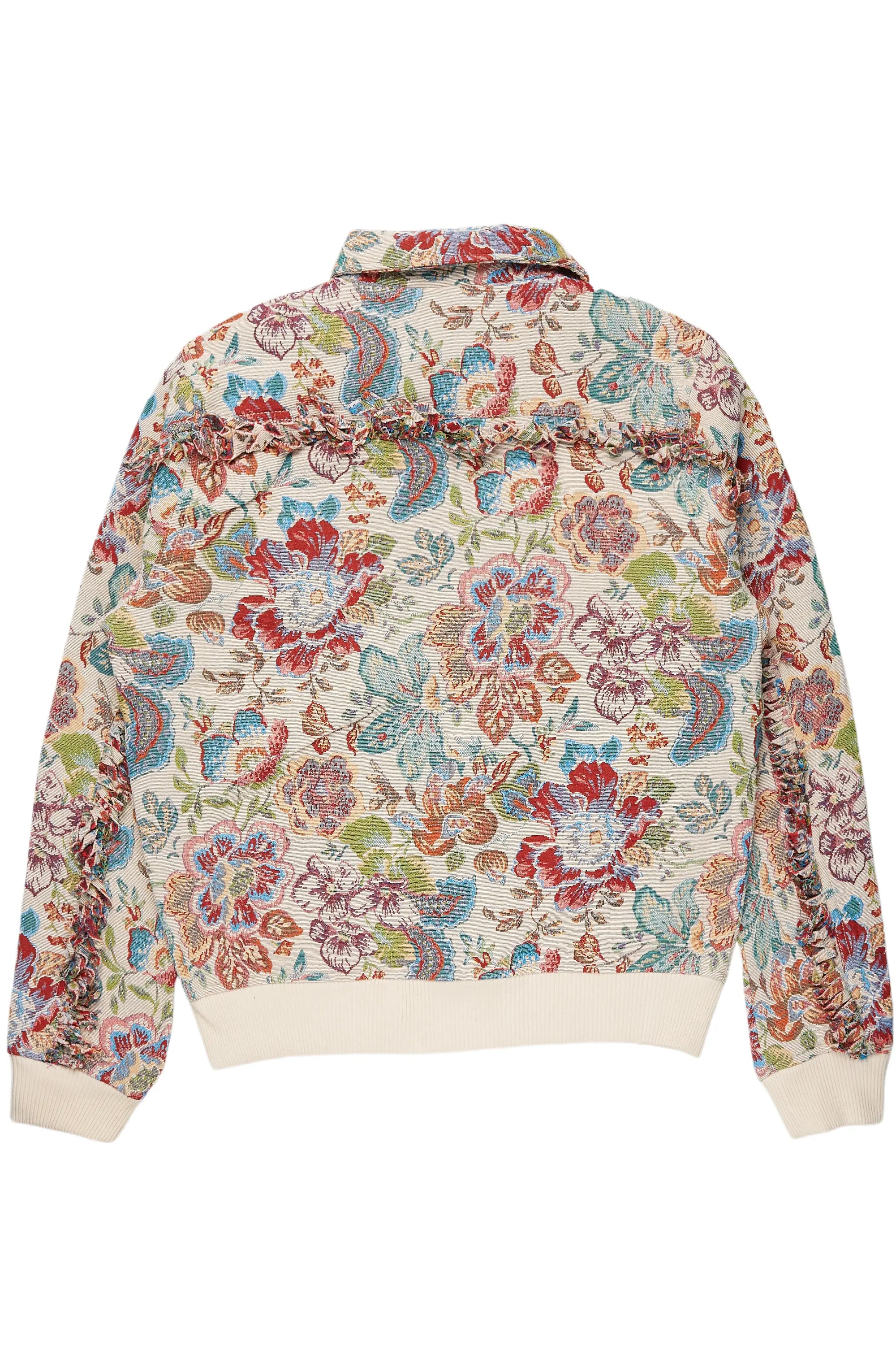 Abner Red/Beige Tapestry Jacket