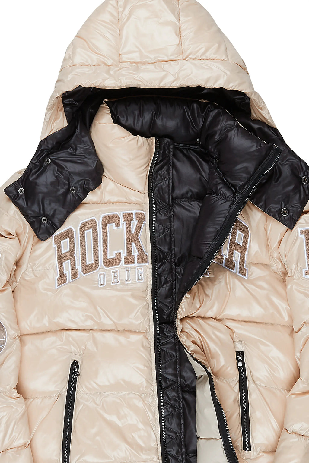 Cortland Beige Heavy Puffer Jacket