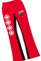 Wizzurd Red/Black Hoodie/Baggy Stacked Track Set