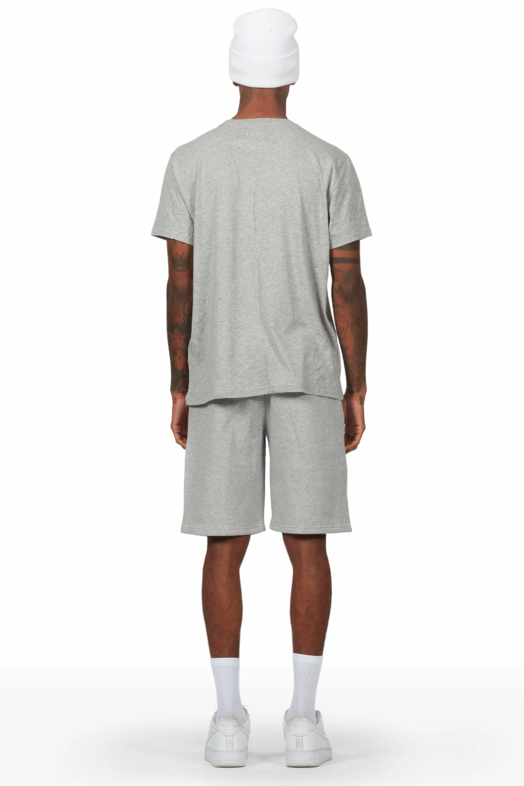 Dexx Grey T-Shirt Short Set