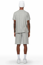 Dexx Grey T-Shirt Short Set