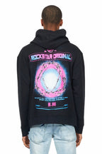 Digital Black Graphic Hoodie
