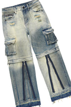 Boys Beau Red Hoodie/Baggy Fit Jean Set