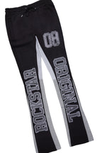 Fields Black/White T-Shirt/Stacked Flare Track Set