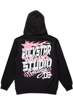 Anneso Black Graphic Hoodie