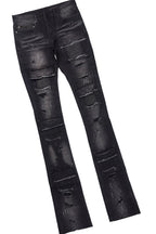 Sana Vintage Black/Black T-Shirt & Petrus Super Stacked Flare Jean Bundle