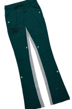 Scottie Green/Black Hoodie/Baggy Track Pant Set