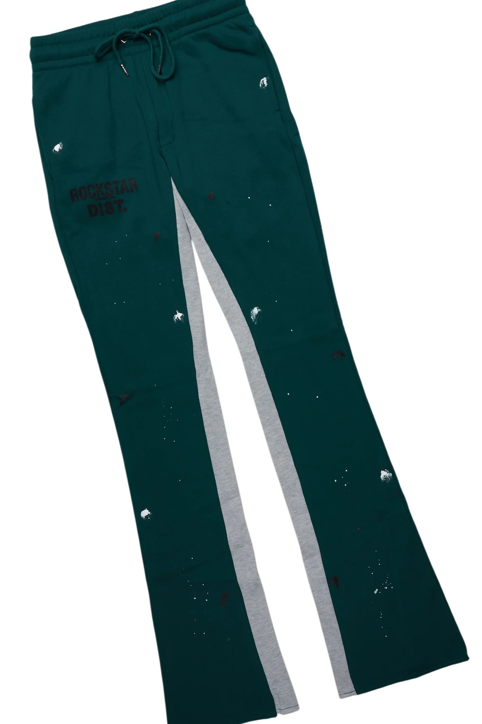 Scottie Green/Black Hoodie/Baggy Track Pant Set