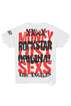 Omer White Oversized Graphic T-Shirt