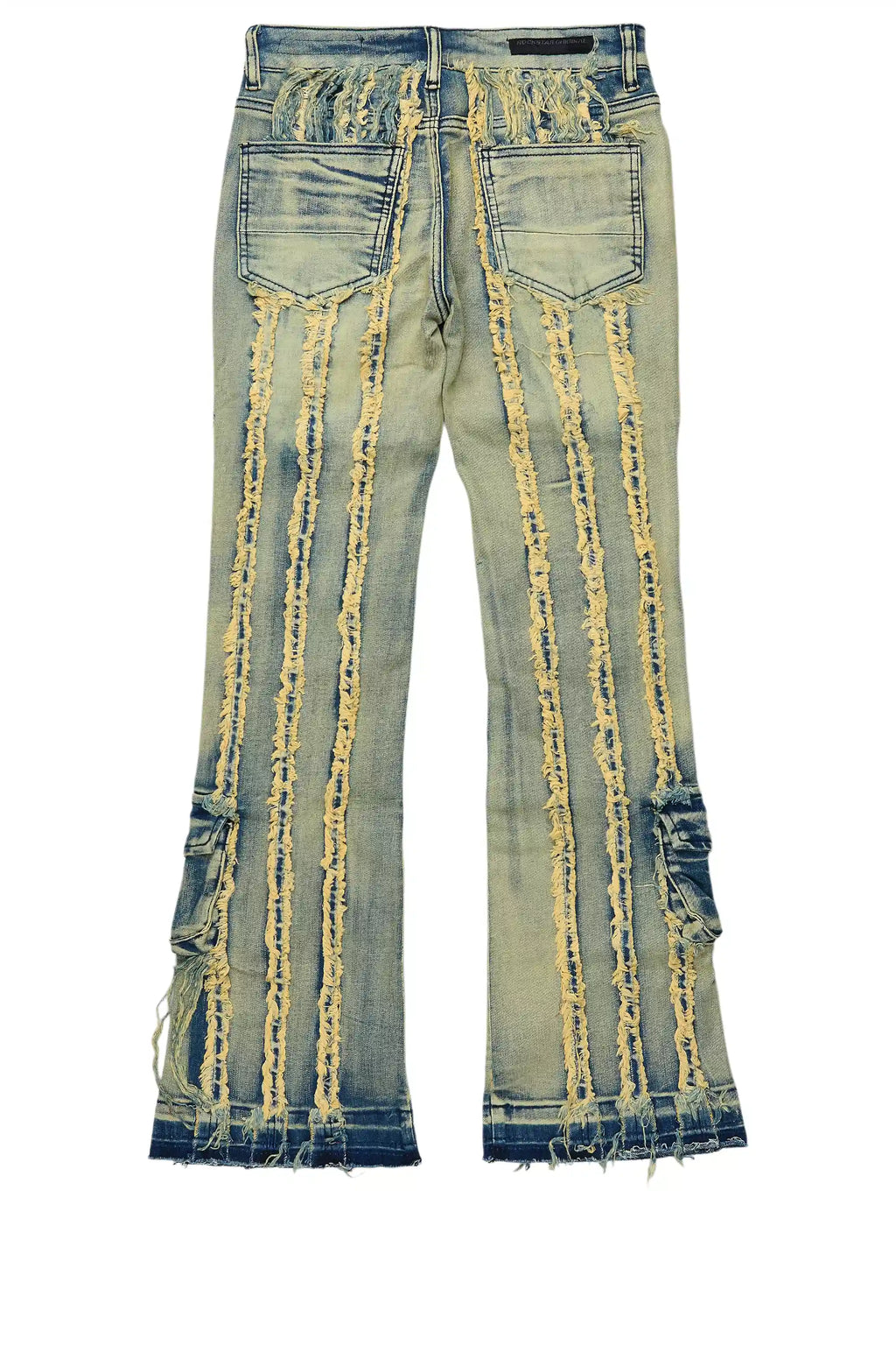 Boys Frey Blue Stacked Flare Jean