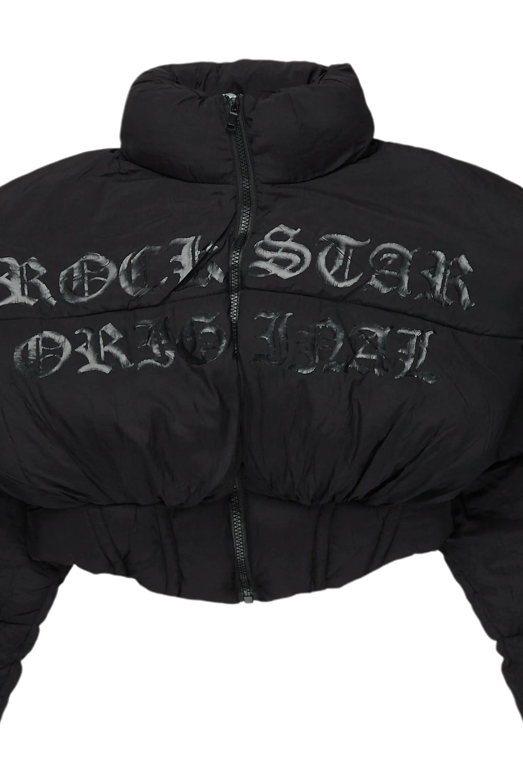 Samaiya Black Corset Puffer Jacket