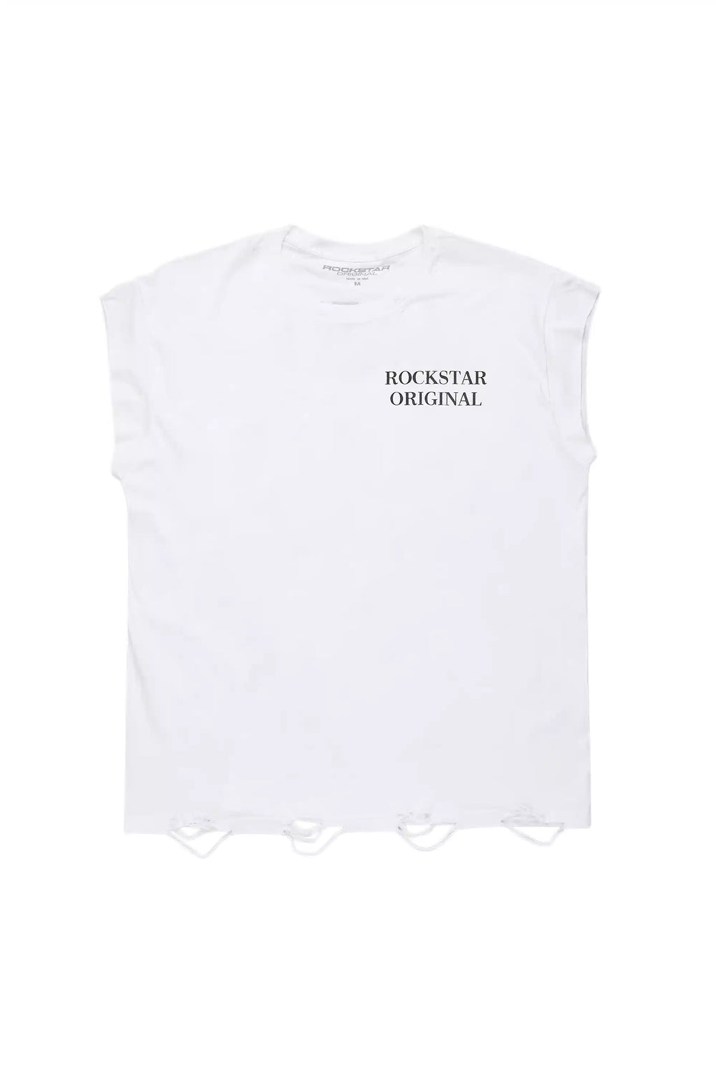 Drako White Graphic Muscle T-Shirt
