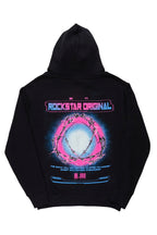 Digital Black Graphic Hoodie