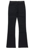 Boys Dag Jet Black Stacked Flare Jean