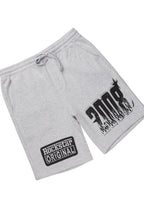 Amos White/Grey Graphic T-Shirt Short Set