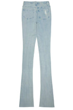 Karime Light Wash Rhinestone Stacked Jean