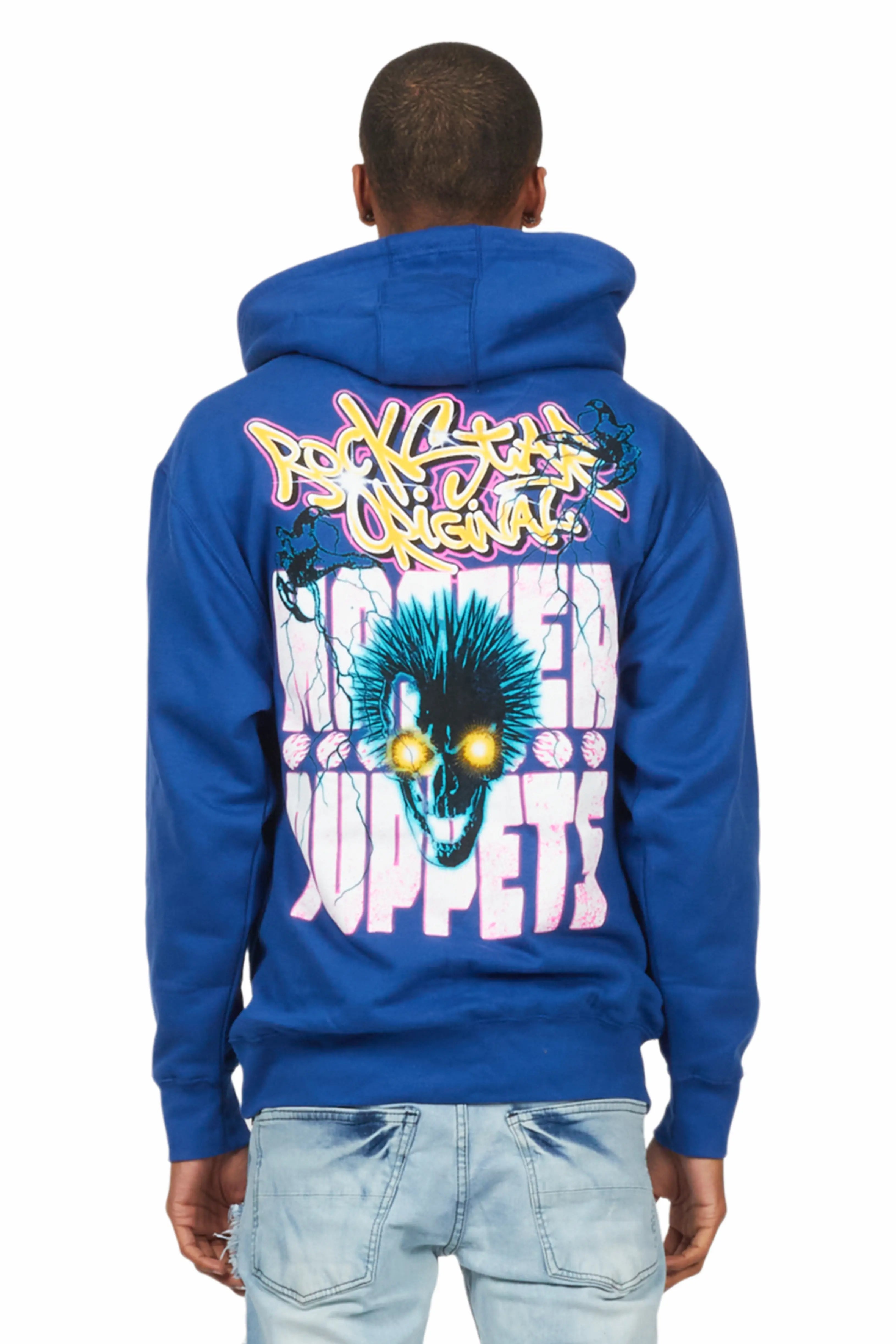 Niko Royal Blue Graphic Hoodie