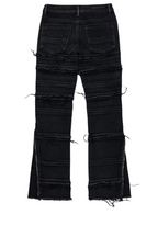 Girls Horado Dark Grey  Stacked Flare Jeans
