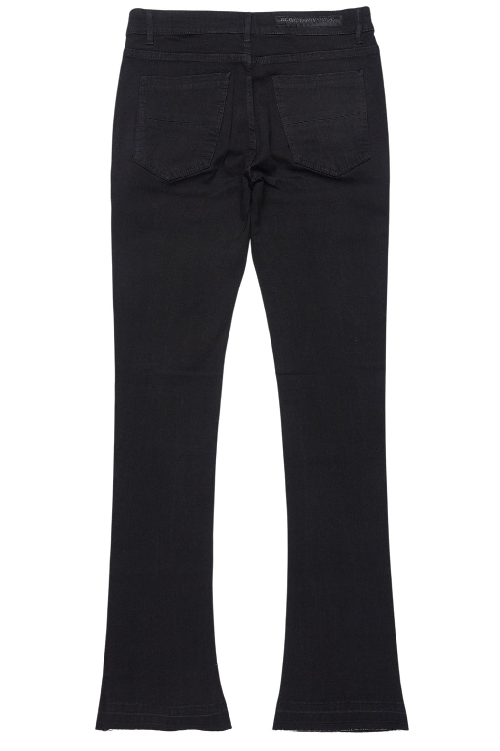 Drick Jet Black Regular Fit Flare Jean