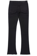 Drick Jet Black Regular Fit Flare Jean
