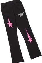 Girls Aria Black/White T-Shirt Super Stacked Set