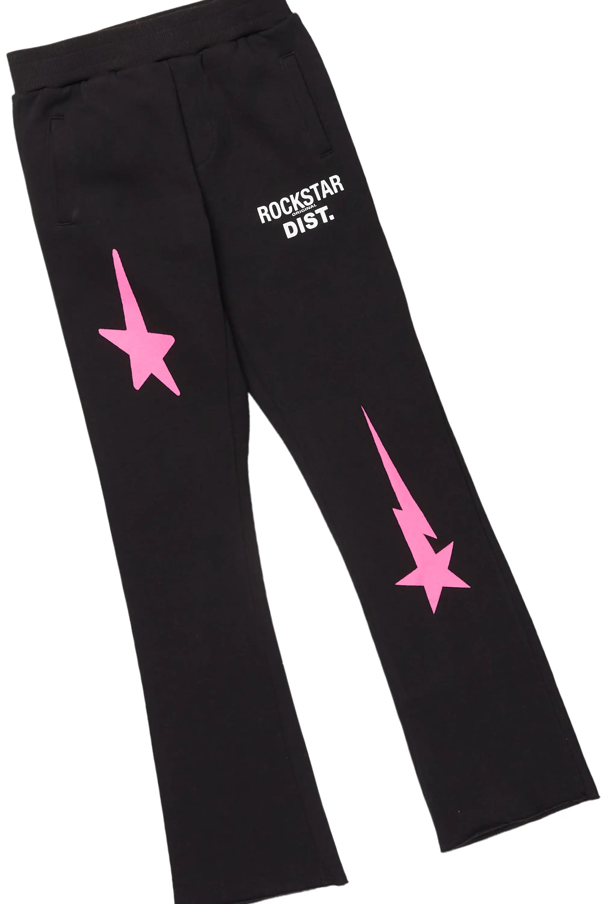 Girls Aria Black/White T-Shirt Super Stacked Set