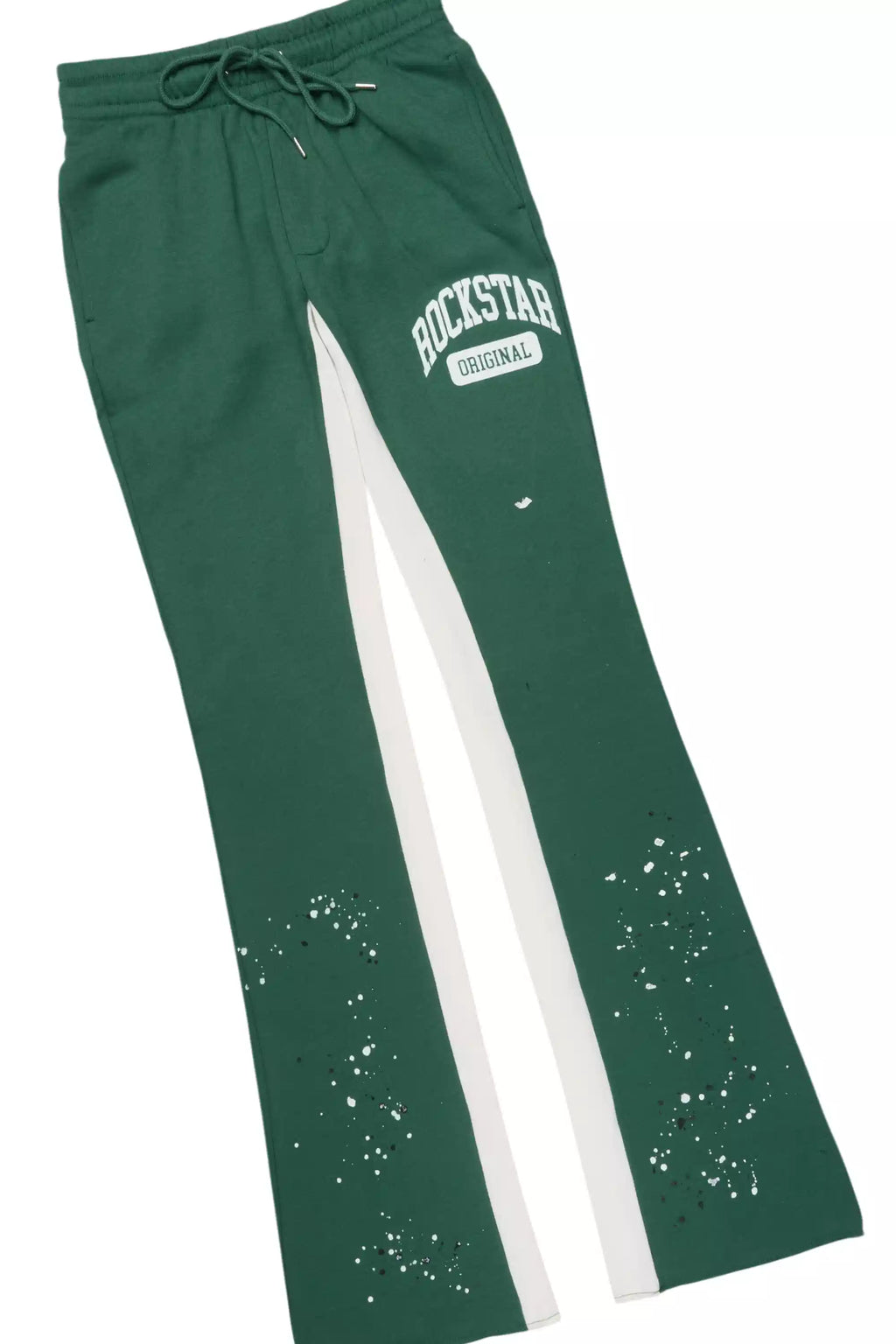 Rainer White/Green Hoodie/Stacked Track Set