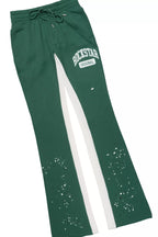 Rainer White/Green Hoodie/Stacked Track Set