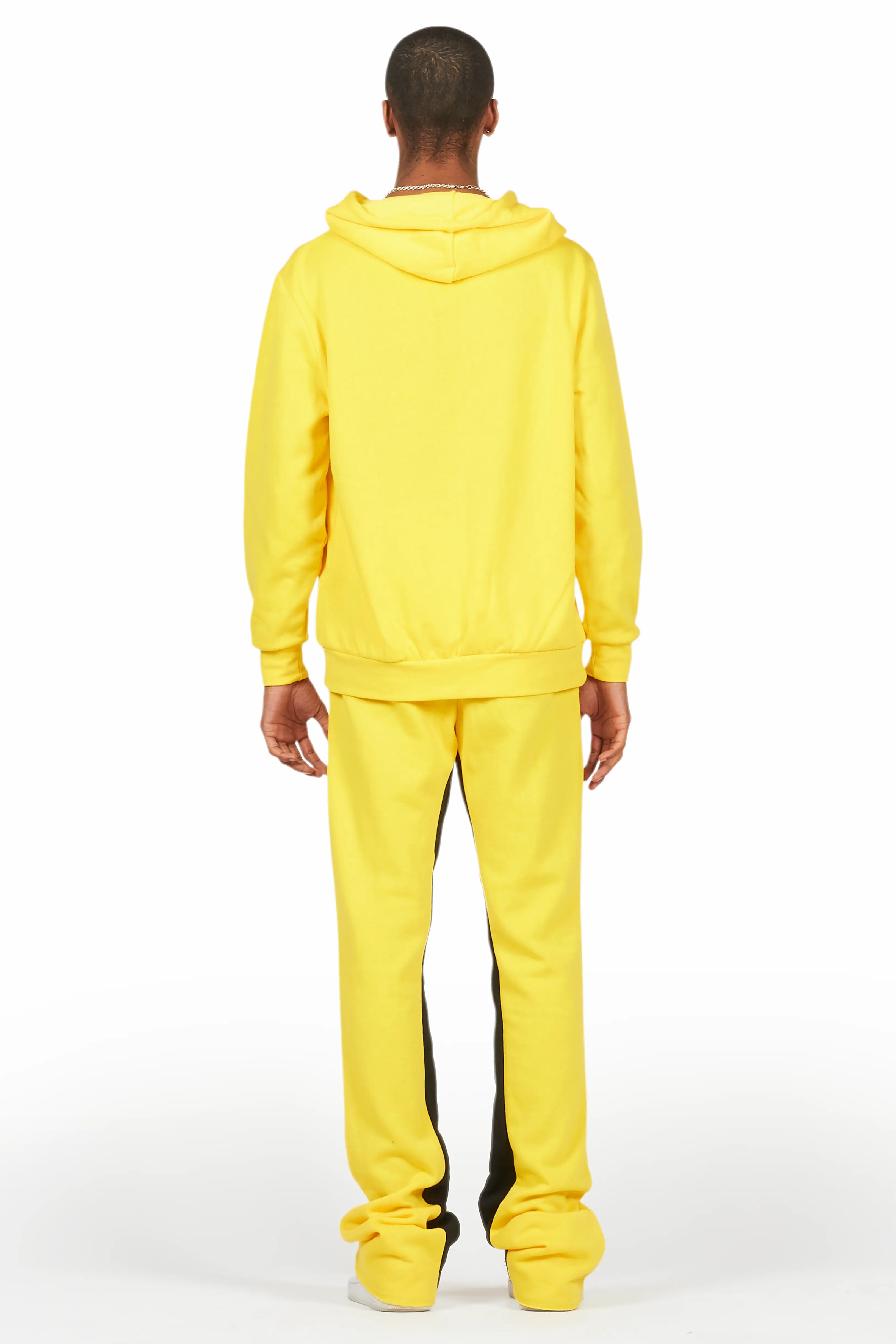 Raffer Yellow Hoodie Baggy Fit Pant Track Set