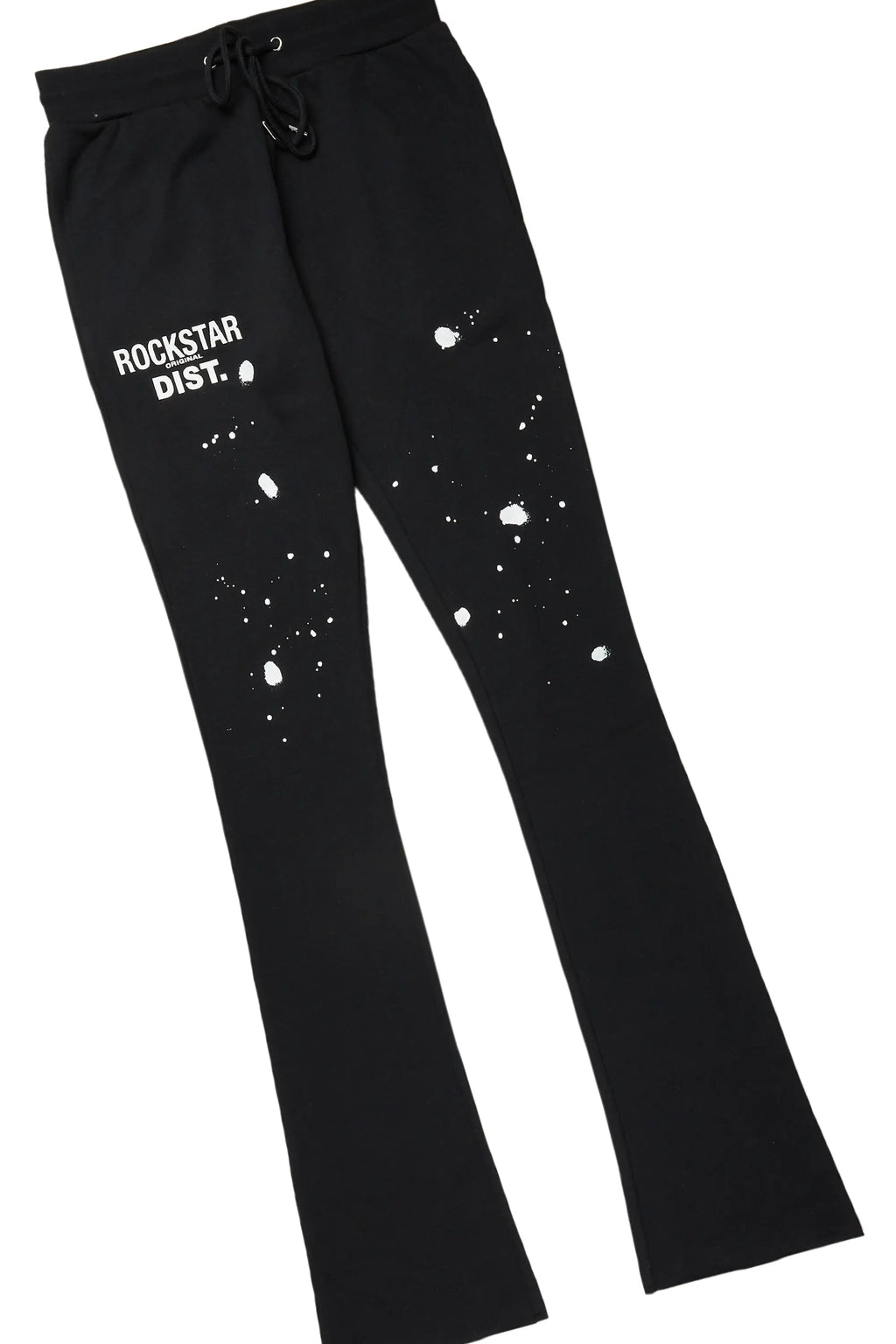 Raffer Black Hoodie/Stacked Flare Track Set