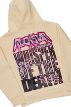 Boys Obern Beige/Black Hoodie Stacked Flare Track Set