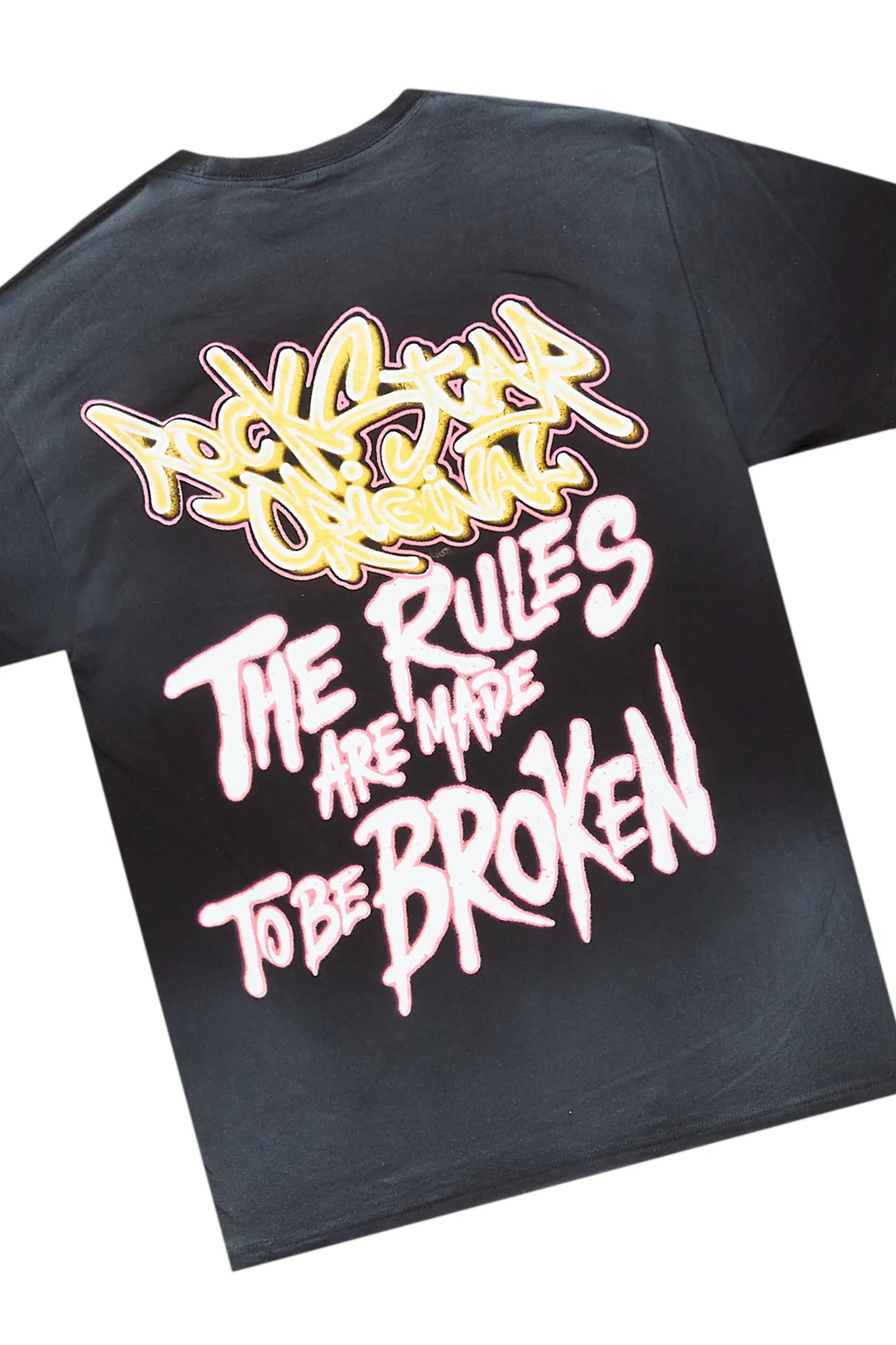 Rafe Black T-Shirt & Bossko Stacked Flare Jean Bundle