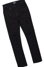 Boys Xorn White/Black T-Shirt/Frayed Jean Set