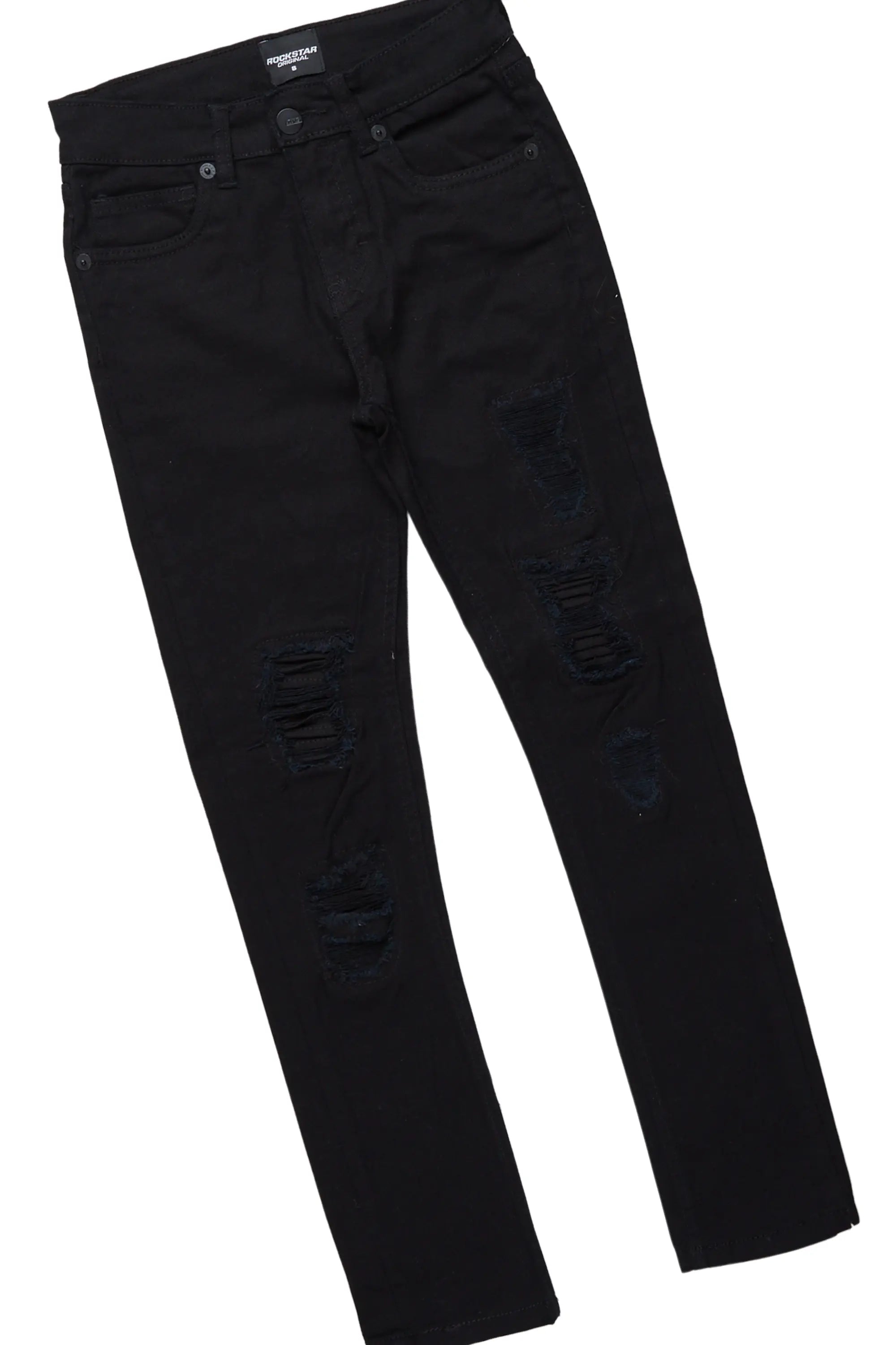 Boys Xorn White/Black T-Shirt/Frayed Jean Set