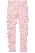 Balta Pink Diagonal Patch Skinny Fit Jean
