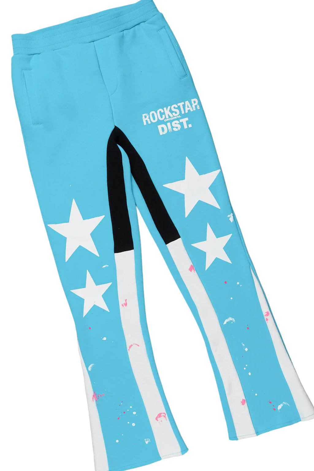 Girls Harlow Blue/White T-Shirt Stacked Set