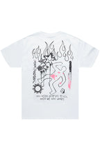 Psycho White Graphic T-Shirt
