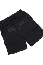 Boys Sana White/Black T-Shirt Cargo Short Set