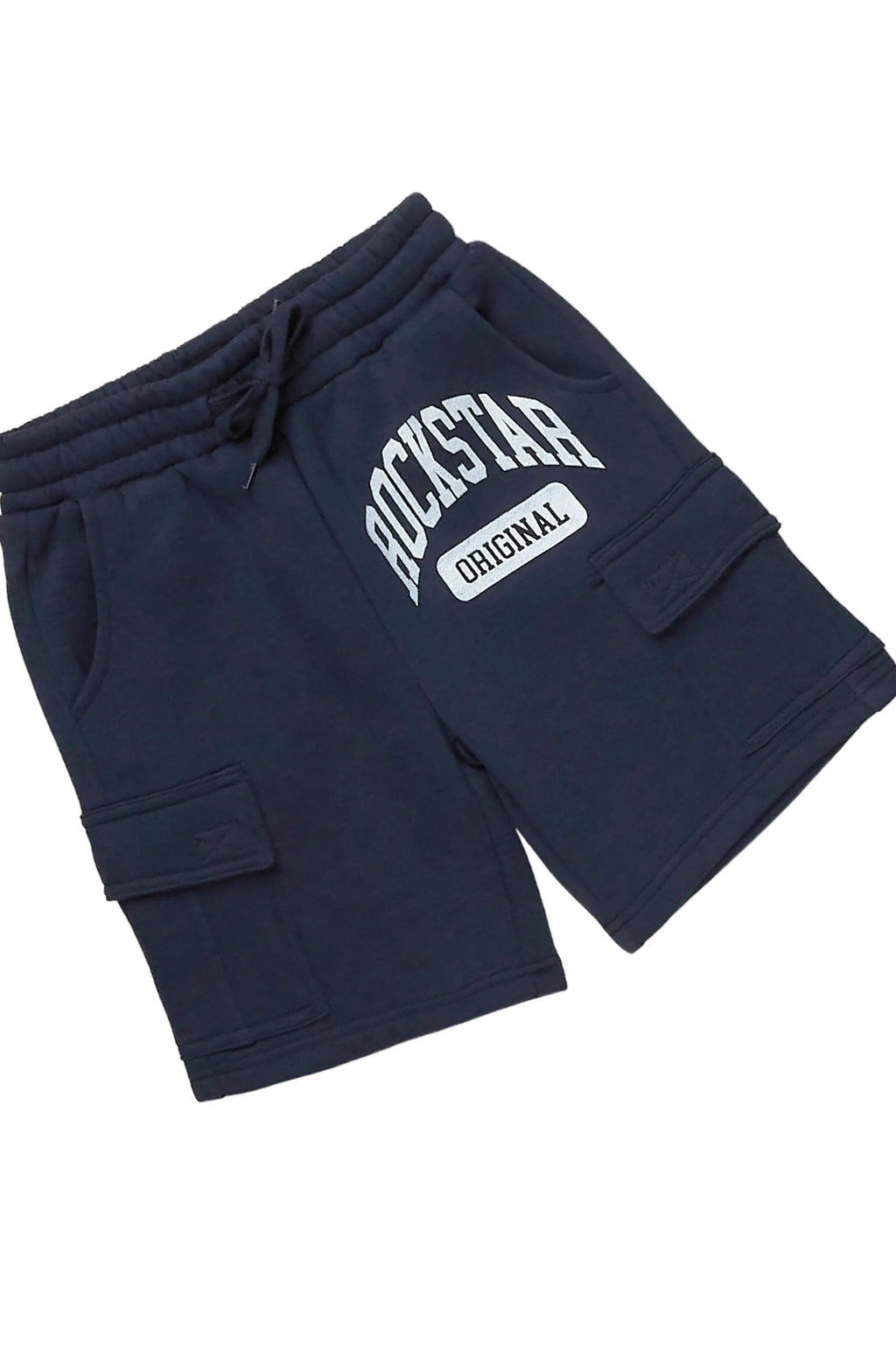Boys Nikko White/Navy T-Shirt Short Set