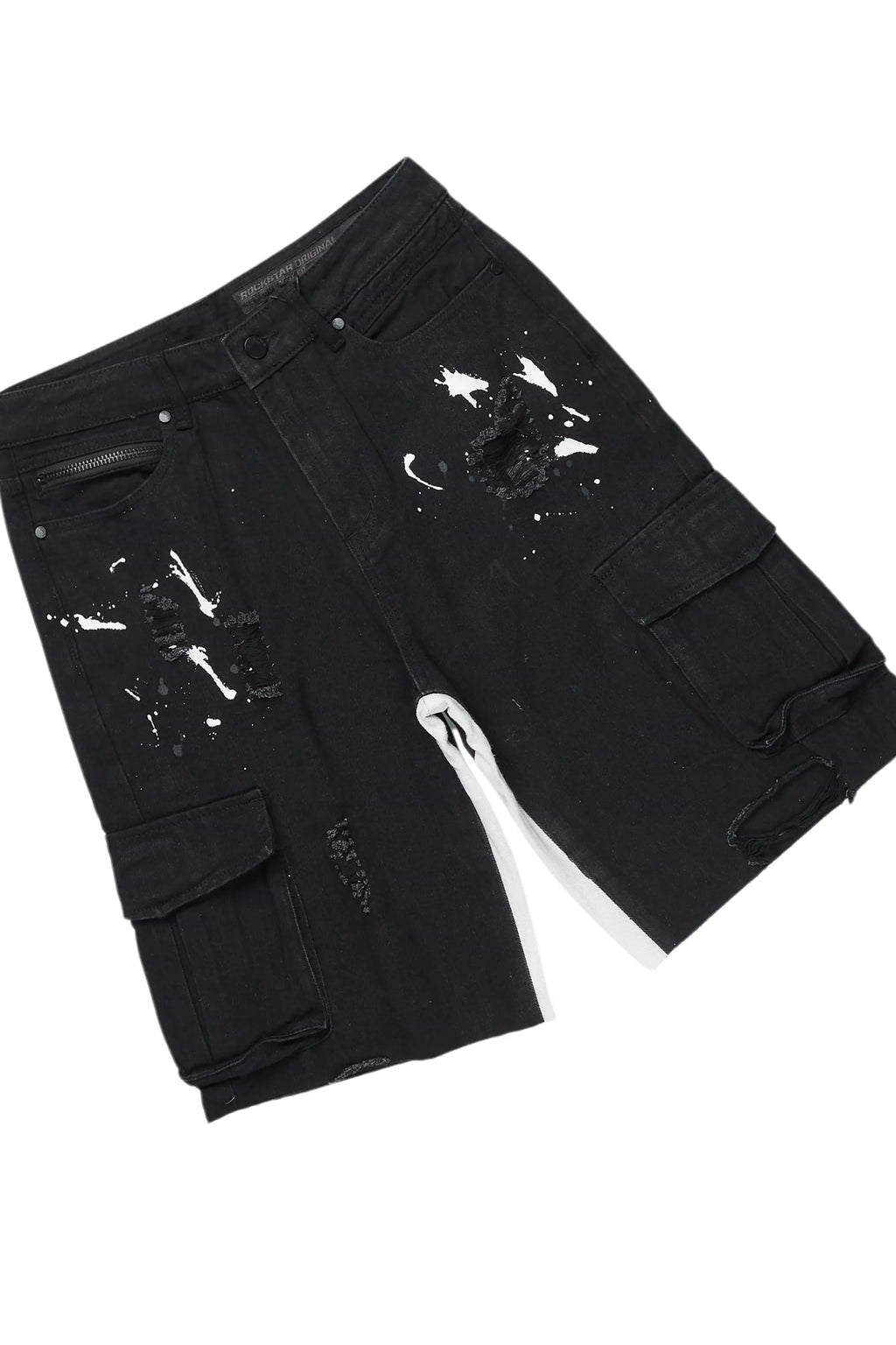 Amos Black T-Shirt/Denim Short Set