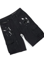 Amos Black T-Shirt/Denim Short Set