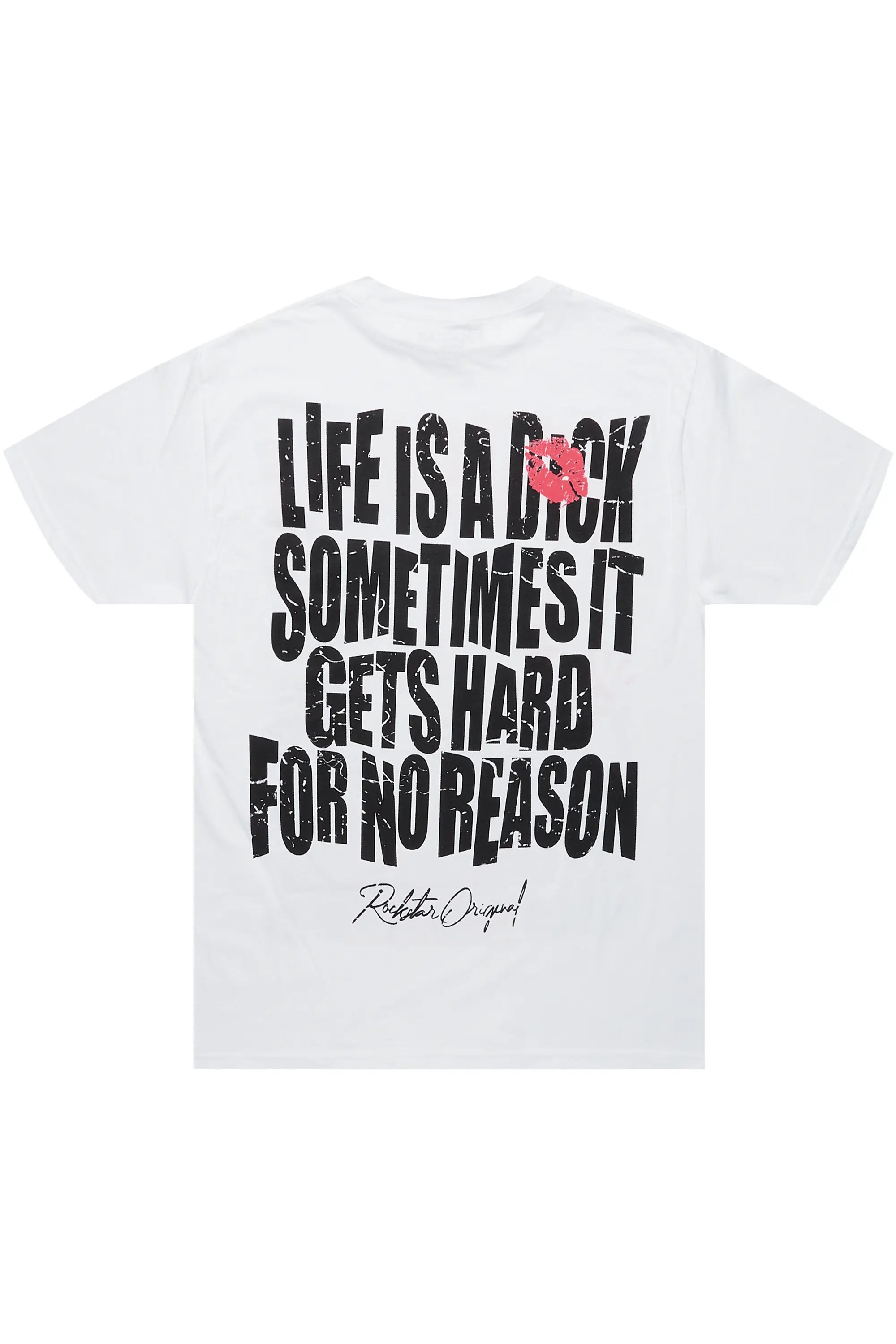 Too Serious White Graphic T-Shirt