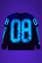 Fields Black/Blue Double Layer Long Sleeve Graphic T-Shirt