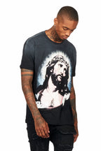 Dacre Black Graphic Oversized T-Shirt