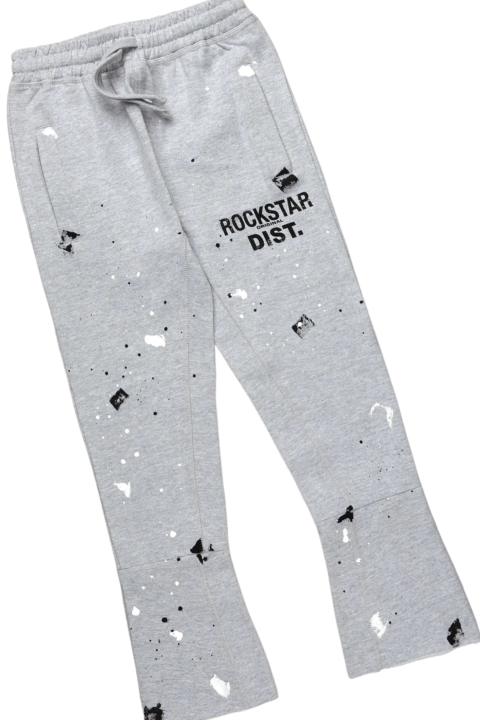 Boys Scottie Heather Grey T-Shirt Super Stacked Set