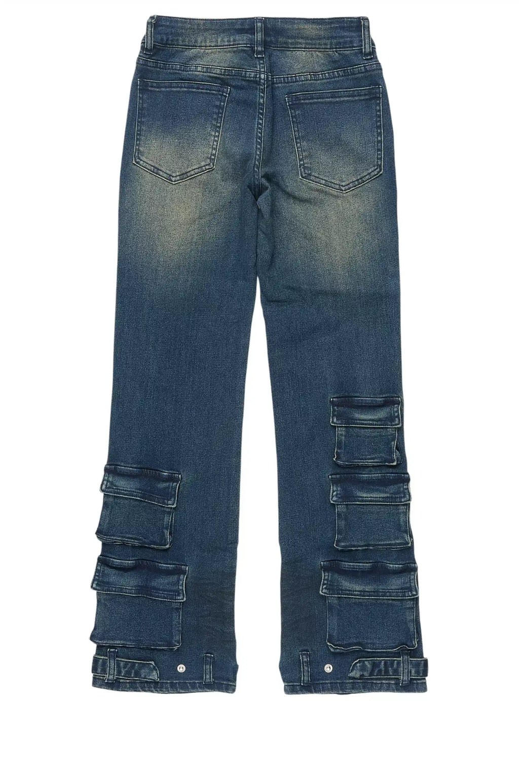 Girls Jaziya Dark Wash Stacked Jean