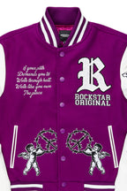 Afonso Purple Varsity Jacket